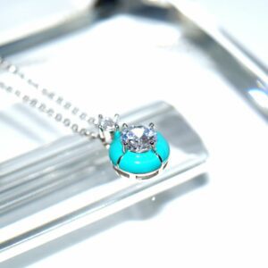 RI00803þCOLLIER BRILLANT TURQUOISE
