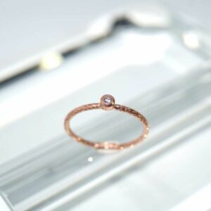 SX00619þBAGUE MIMI SOLITAIRE ROSE 52