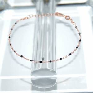 SX00959þBRACELET ROSARIO ROSE NOIR
