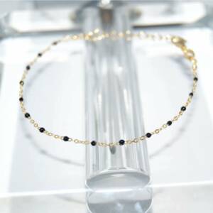 SX00960þBRACELET ROSARIO DORE NOIR