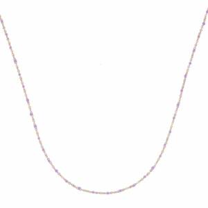 SX01041þCOLLIER ROSARIO MAUVE ROSE