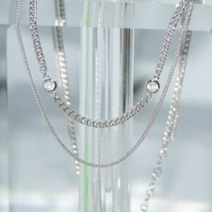 SX01053þCOLLIER DOUBLE BRILLANT PRECIEUSE