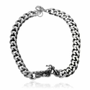 SN00149þBRACELET GOURMETTE BIKER ACIER