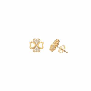 SX01094þBOUCLE TREFLE DORE
