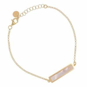 SX01103þBRACELET TAG DORE NACRE
