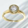 RI00955þBAGUE SOLITAIRE ALTO DORE
