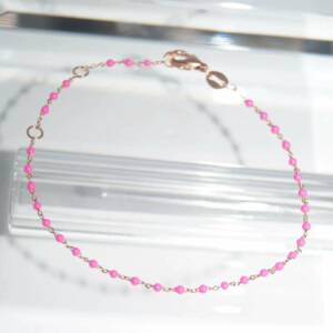 RI00987þBRACELET ROSARIO FLUO ROSE ROSE