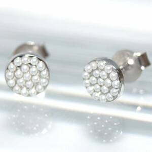 RI01236þBOUCLE PUCE RONDE PERLE
