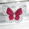 RI01309þBROCHE PAPILLON RUBY