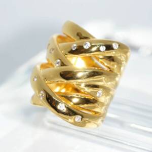 SL00786þBAGUE LIGNE DORE TRESSEE