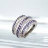 EB00026þBague Spiral Mauve T54