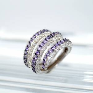 EB00026þBague Spiral Mauve T54