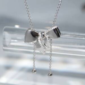 RI01419þCollier Cravate Rosette