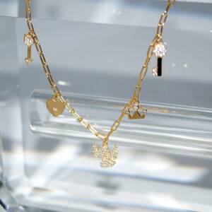 RI01469þCollier Lucky Charms Dore