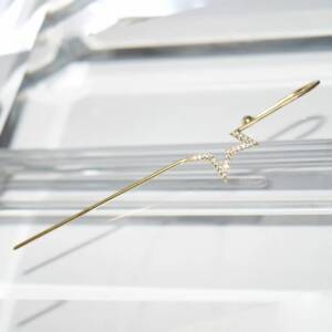 RI01497þMono Boucle Etoile Dore