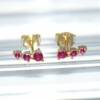 RI01550þBoucle Mini Tris Fuchsia Dore