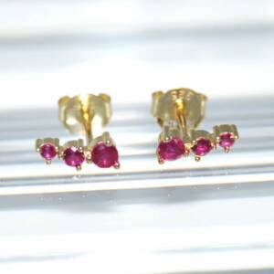RI01550þBoucle Mini Tris Fuchsia Dore