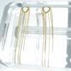 RI01607þBoucle Creoles Goutte Chainette Dore
