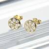 RI01631þBoucle Tondo Fleur Dore