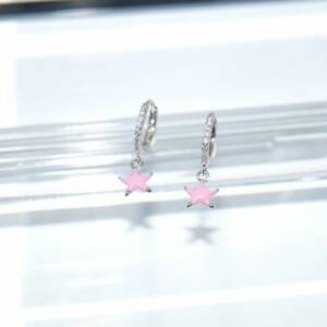 SL00536þBoucle Mini Enamel Stella Rose