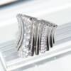 SL01159þBague Curve Pavee T54