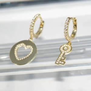SL01276þBoucle Asym Coeur Clef Dore