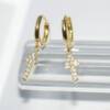 SL01288þBoucle Mini Creole Fleche Pave Dore