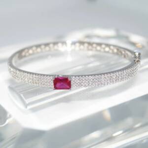 SL01435þBracelet Rigide Rubino Pave