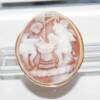 SL01488þBroche Grand Camee Dore Petits Anges