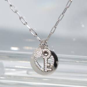 SL01529þCollier Charms Coeur Clé