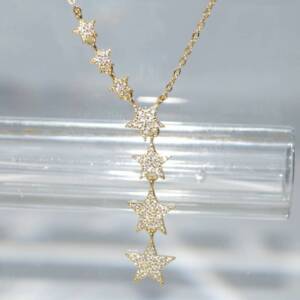 SL01547þCollier Etoile Pave Dore