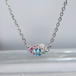 SL01557þCollier Mini Oeil Rainbow