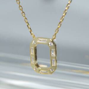 SL01566þCollier Rectangle Brillant 
