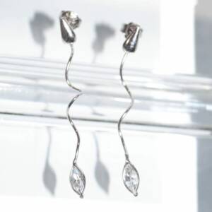 ST01106þBoucle Goutte Argent Slim