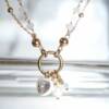 SX01019þCollier Charms Enamel Coeur Dore