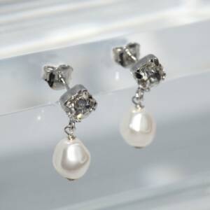 SX01128þBoucle Swarovski Charms Perle