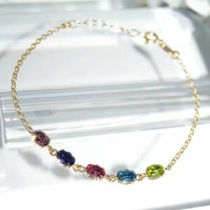 SX01156þBracelet Brillant Multicolore Swarovski Dore