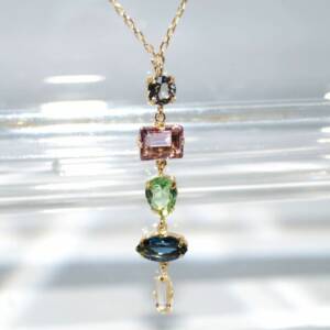SX01189þCollier Swarovski Muliticolore Multiforme Dore