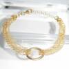 SX01270þBracelet Maglia Viva Tondo Dore