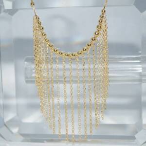 SX01292þCollier Cascade Lunaire Dore