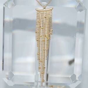 SX01299þCollier Cascade De Perles Dore