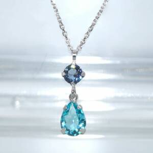 SX01320þCollier Goutte Azur Swarovski