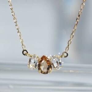 SX01322þCollier Trio Ambre Swarovski Dore