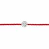 VS00006þBracelet Argent Fil Id Diamant Rond Rouge