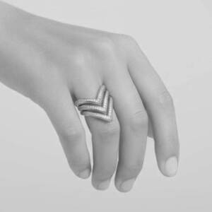 bague chevron argent bijouterie 974 silverfish