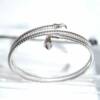 SX01377þBracelet Doublé Rigide Serpent