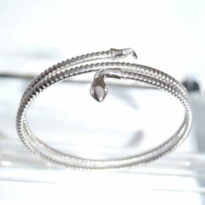 SX01377þBracelet Doublé Rigide Serpent