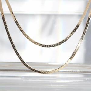 SX01417þCollier Doré Double Chaine Magique