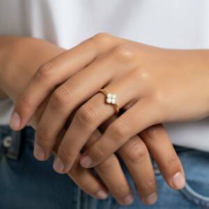eshop SX01336 Bague Dorée Fiora