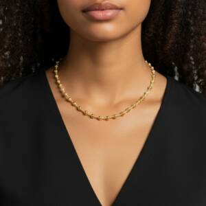 eshop SX01383 Collier Doré Sable